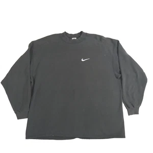 Vintage Nike Black Crewneck Embroidered Sweatshirt Made In USA Mens Size XL - Picture 1 of 17