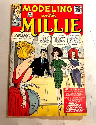 MODELING WITH MILLIE #25, HIGHER GRADE, 1963 STAN LEE Comic Book - Image 1 of 4