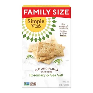 Simple Mills Almond Flour Rosemary Crackers 7 oz (Pack Of 6) - Picture 1 of 4