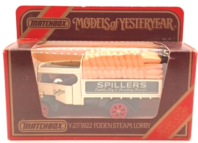 1922 FODEN STEAM LORRY SPILLERS MATCHBOX MODELS OF YESTERYEAR Y27 ENGLAND OVP - Bild 1 von 4