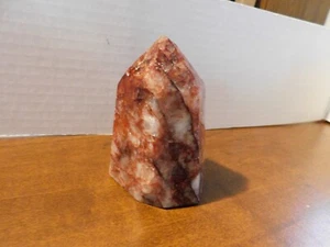 PRISMA PUNTO CRISTAL CUARZO HEMATOIDE FUEGO ROJO 3.25" - MADAGASCAR - Imagen 1 de 10