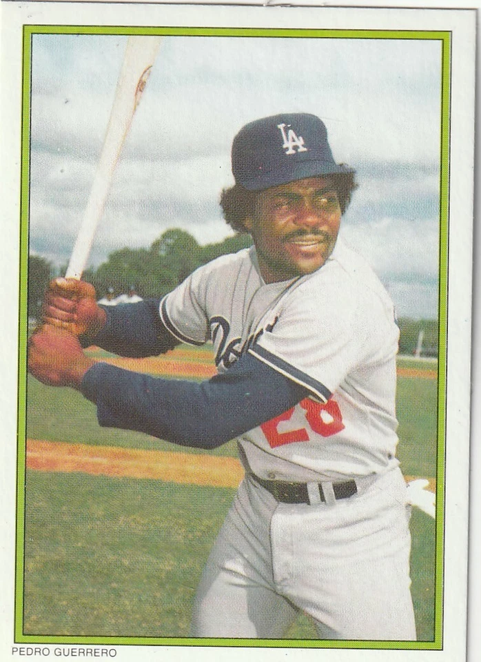 FREE SHIPPING-MINT-1986 Topps All-Star Collector's Edition Pedro Guerrero #25 - Image 1 of 1
