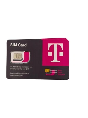 NEW T-Mobile Sim CARD 5G4G LTE. FACTORY NANO SIM. UNACTIVATED,  REPLACEMENT SIM  - Image 1 of 2