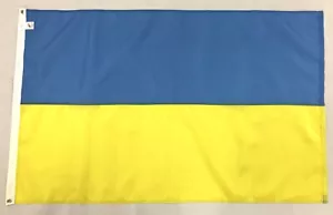 Bandera de nailon cosida para interiores y exteriores de Ucrania, todos los tamaños más grandes - Imagen 1 de 1