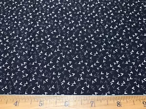 1800s Repro Civil War Mourning BlackWhite Sheryl Johnson Cotton Fabric Marcus FQ - Picture 1 of 5