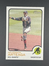2022 Topps Heritage Minor League Aeverson Arteaga ACL Giants #58