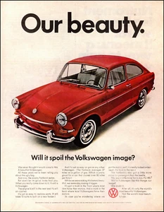 1967 vintage import Car VOLKSWAGEN Red Fastback Sedan , Our Beauty 051923 - Picture 1 of 1