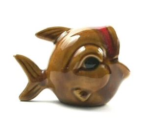Plato de baratija de ballena de cerámica de colección esmalte rojo marrón recuerdo de Florida - Imagen 1 de 7