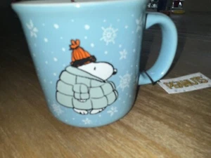 Peanuts Snoopy Charlie Brown Woodstock Puffy Coat Large Mug, NWT - Picture 1 of 8