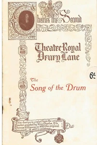 THEATRE ROYAL PROGRAMME C1931 A MUSICAL PLAY THE SONG OF THE DRUM - Picture 1 of 3