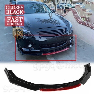 Kit divisor alerón labial parachoques delantero estilo JDM para Infiniti G37 sedán 2010-2013 Foto 1 de 4