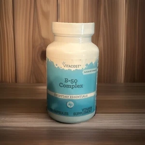 Lot of 2 - Vitacost B-50 Complex -- 100 Capsules X2 - Picture 1 of 1