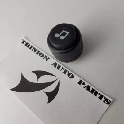 Chevy HHR 2006-2008 perilla de radio negra única (1) OEM Foto 1 de 3