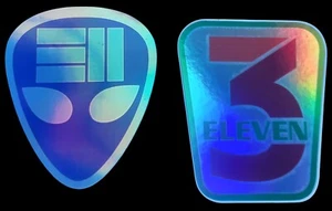 311 ROCK BAND 3 ZOLL 7-11 711 BLAU ALIEN REFLEKTIEREND HOLOGRAFISCH 2 AUFKLEBER - Bild 1 von 5