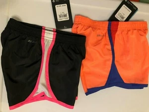 NIKE GIRLS SHORTS ATHLETIC TENNIS SOCCER SIZE 4 TEMPO RUNNING FITNESS NWT - Picture 1 of 7