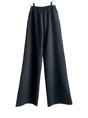 Women’s Junior Pants by Sleeper Size XS Color Black Wide Legs Wool, Polyester - Image 1 of 4