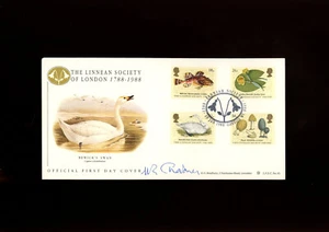 1988 The Linnean Society Bradbury Official FDC signed President of Linnean Soc. - Picture 1 of 1