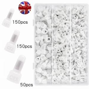 350Pcs Copper Core Nylon Terminal Closed End Crimp Cap 22-10 AWG Wire Connectors - Picture 1 of 13