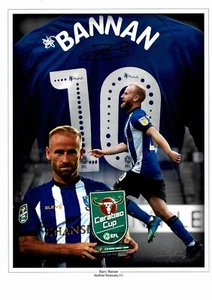 Barry Bannan Sheffield Wednesday SWFC Signed 16x12 Photo Montage + Dealer COA - Picture 1 of 1