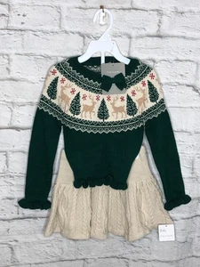 Tahari Mädchen Weihnachten Urlaub Strick Pullover und Rock Set 4T - Bild 1 von 4