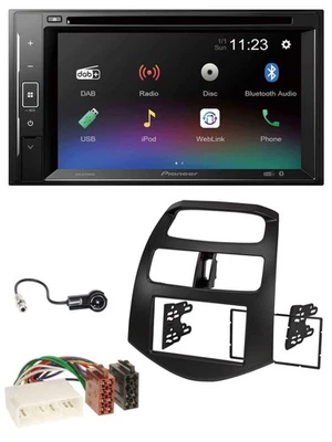 Pioneer Bluetooth MP3 USB 2DIN DAB DVD Autoradio für Chevrolet Spark KLM 2012-20 - Bild 1 von 4