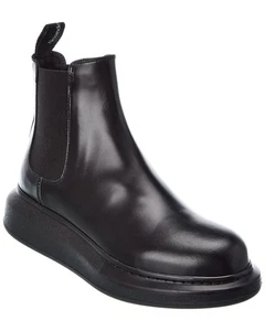 Alexander Mcqueen Kontrast Leder Chelsea Boot Damen Schwarz 40 - Bild 1 von 5