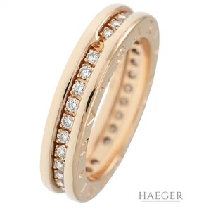 Bulgari B.Zero1 Ring Gr. 53 Gelbgold 750/ 18 Karat mit 0,45 ct Diamanten - Bild 1 von 5