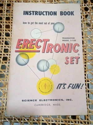 Instruction Book For Transistor Model T-150 Erectronic®  Set. Paperback 1956 - Image 1 of 3