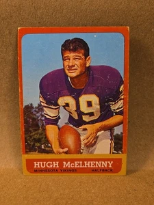 1963 Topps Football #103 Minnesota Vikings Hall of Famer Hugh McElhenny Halfback - Picture 1 of 4