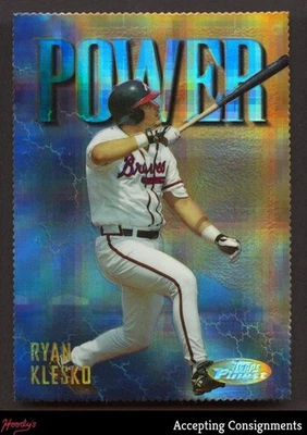 1997 Finest Embossed Refractor #343 Ryan Klesko RARE BRAVES - Image 1 of 2