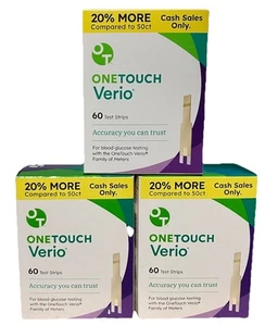 100 +80 One Touch Verio Teststreifen ~ frisch datiert ~ 26.9.~26.10.~69,99 $~KOSTENLOSER VERSAND - Bild 1 von 2
