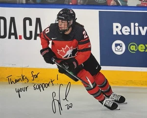 Sarah NURSE Signed 8x10 Photo! TEAM CANADA WOMENS HOCKEY STAR! W/inscrip W/ Coa - Bild 1 von 2