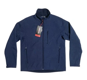 Kirkland Signature Herren Softshell Fleece gefüttert Jacked Heather Blau Medium Neu mit Etikett - Bild 1 von 6