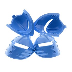 4x Lego Knight's Kingdom Castle Visor Light Blue Large Figure Jayko 8771 47471