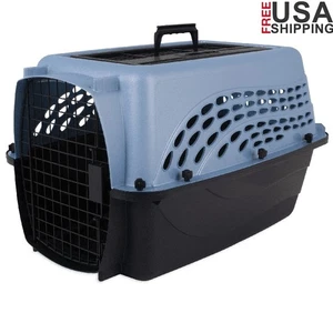 Zweitürige Top Load Hundehütte Medium Haustier Transportbox Reise zugelassen 15 Pfund Belüftung - Bild 1 von 34