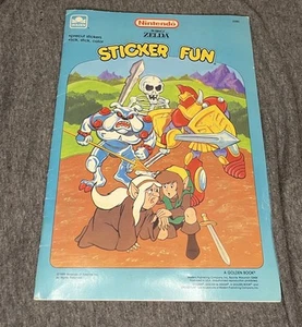 The Legend of Zelda Sticker Fun Malbuch 1989 Nintendo Golden - Bild 1 von 7