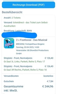 FOOTLOOSE Musical 20.04.2025 Bregenz Festspielhaus - Bild 1 von 1