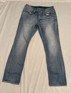 Pantalones de mezclilla rectos BKE Jake para hombre 31x32 azul desgastado desteñido clásico informal - Imagen 1 de 12