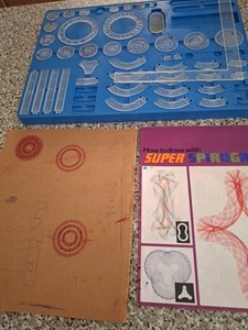 Vintage SUPER SPIROGRAPH (1971) For Spares ,wheels Board,instructions See Pics - Picture 1 of 11