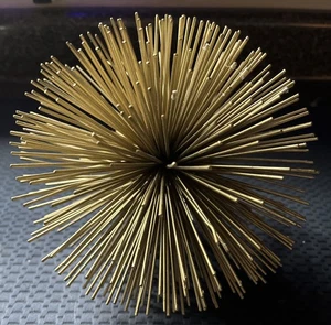 Exquisite Metal Sunburst Sculpture Table Decor Modern Mid-Century Style Art - Picture 1 of 4