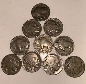Lote 10 monedas tipo 5 centavos rollo cuerno rev 1/4 monedas tipo 5 centavos - Imagen 1 de 7