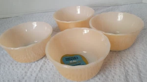 ANCORA VINTAGE FIRE KING 4 ~ 6 OZ. TAZZE CREMA PASTICCERA RAME TINTA FORNO USA NUOVE CON ETICHETTE - Foto 1 di 3