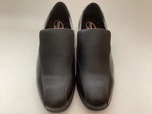 Size 11M Men’s GENUINE GRIP 9550 Dress Shoes,Slip-On,Black Leather - Picture 1 of 5