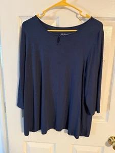 soft surroundings top size xl blue  - Picture 1 of 2