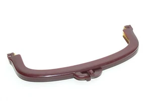 Kultur-Taschenrahmen / Taschenbügel, 215 x 60 mm, Horn-Weinrot, DIY, 80er Jahre - Bild 1 von 6