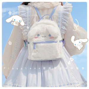 My Melody Cinnamoroll Plush Backpack Lolita Girls Shoulders Bag Handbags Gift - Picture 1 of 25