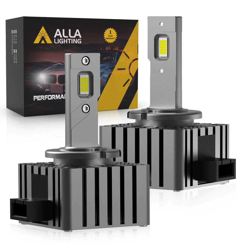 Bombilla de faro Allá Lighting LED blanca D1 repuesto HID EZ convertible con arnés Foto 1 de 4