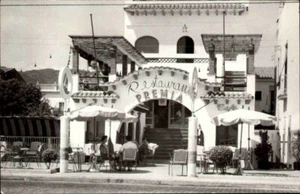 Premia de Mar Barcelona Restaurante PREMINA ~1960 Vintage Postcard Postkarte - Picture 1 of 2
