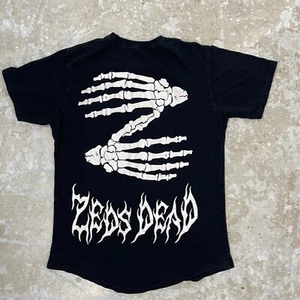 Zeds Dead Shirt Adult Medium Black Skeleton Hands Logo Music Concert EDM Mens - Picture 1 of 11