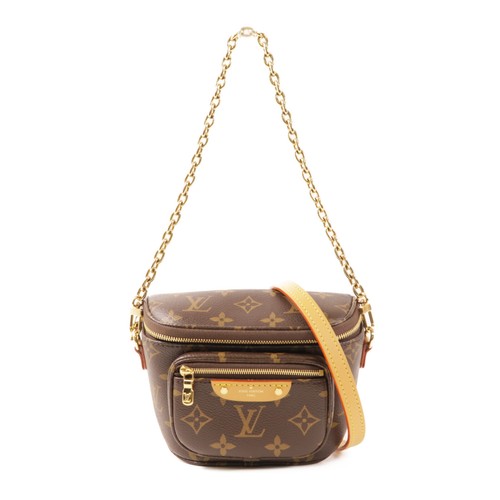 LOUIS VUITTON（LV） Borsa a tracolla Louis Vuitton LV GHW Mini Bumbag M82335 Monogram Marrone